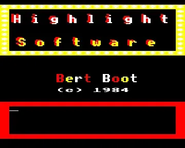 Bert Boot (1984)(Highlight Software)